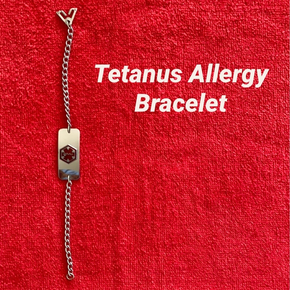 TETANUS ALLERGY BRACELET (medical)